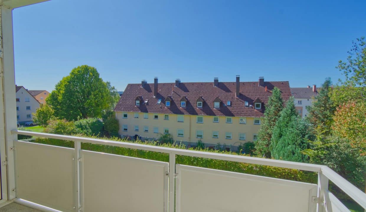 Blick vom Balkon