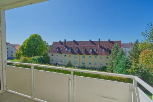 Blick vom Balkon