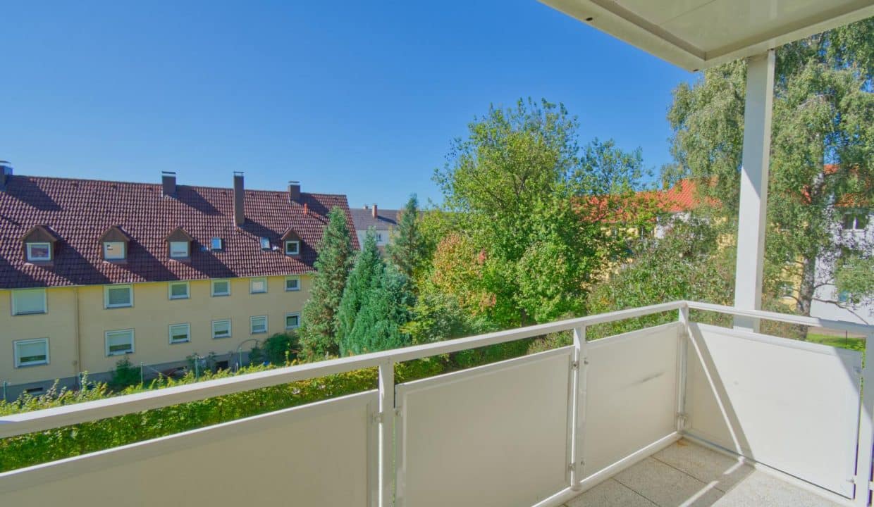 Blick vom Balkon