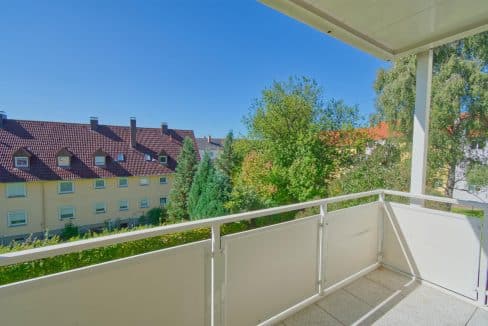 Blick vom Balkon